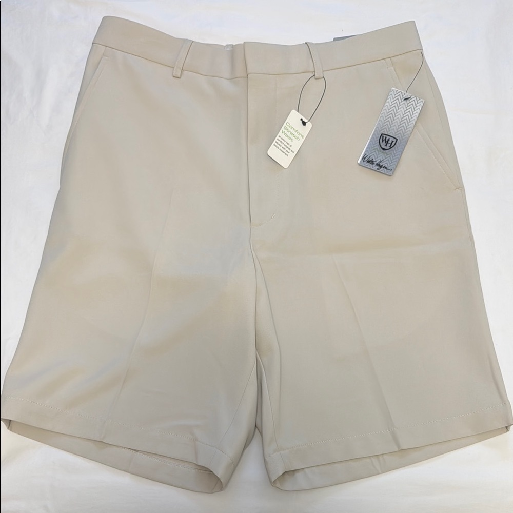 Walter Hagen Tan Flat Front Shorts